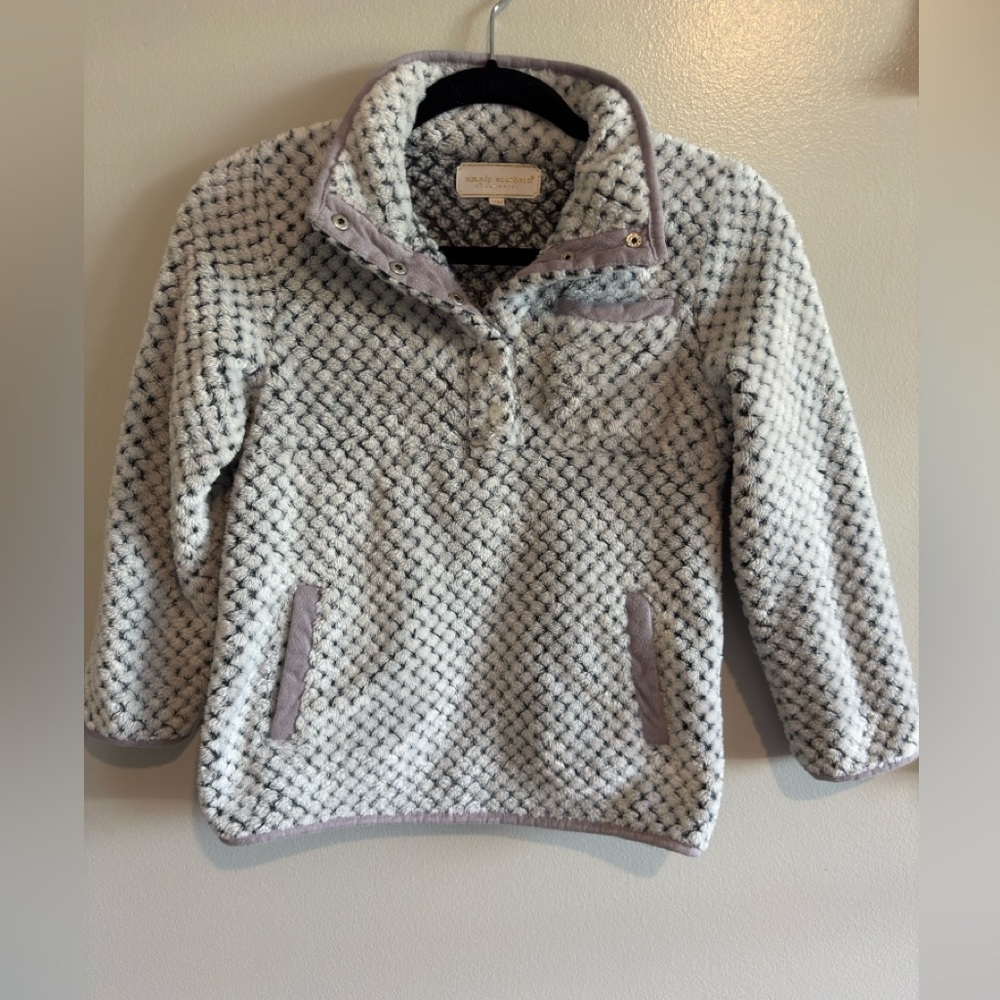 Simply Southern Kids' Fleece Pullover - Black and White